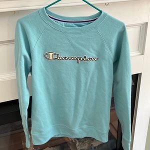 Champion Teal Crewneck in Small